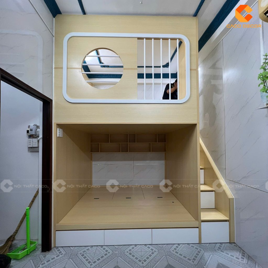 Giường Tầng Trẻ Em GT070 Gỗ Công Nghiệp Thông Minh 2