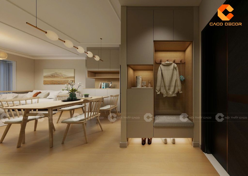 Hệ tủ trang kết hợp LED tạo điểm nhấn cuốn hút