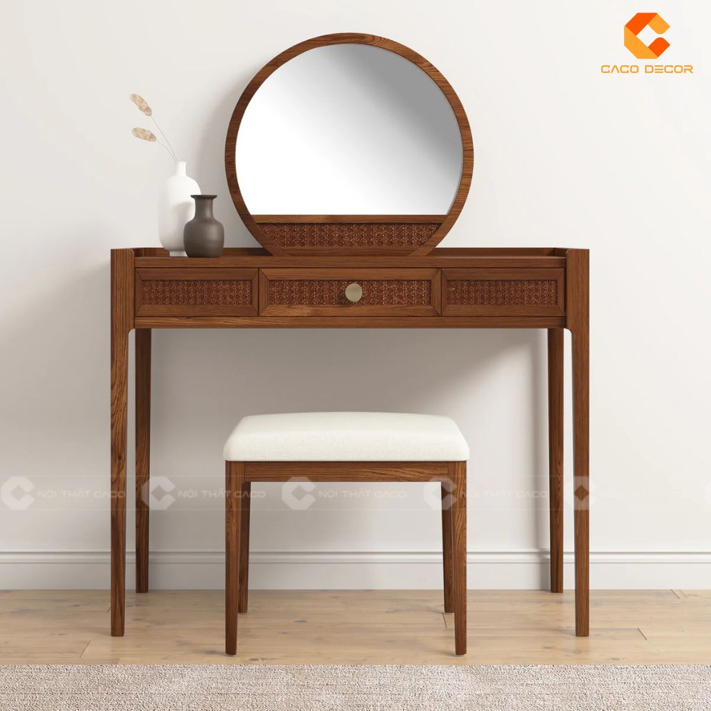 Bàn Trang Điểm Gỗ Óc Chó Đẹp Giá Xưởng Tại Nội Thất CaCo 4