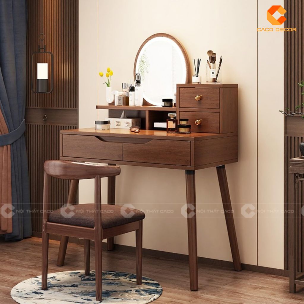 Bàn Trang Điểm Gỗ Óc Chó Đẹp Giá Xưởng Tại Nội Thất CaCo 6