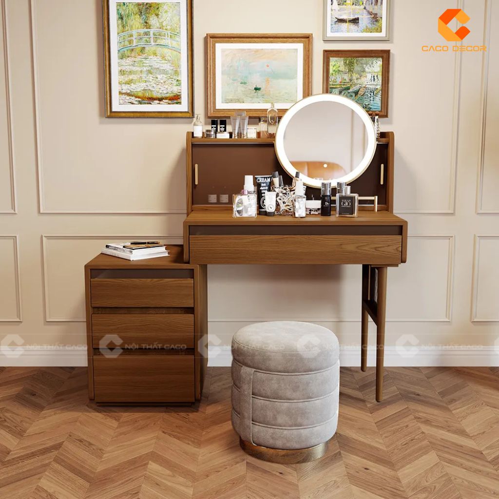 Bàn Trang Điểm Gỗ Óc Chó Đẹp Giá Xưởng Tại Nội Thất CaCo 11