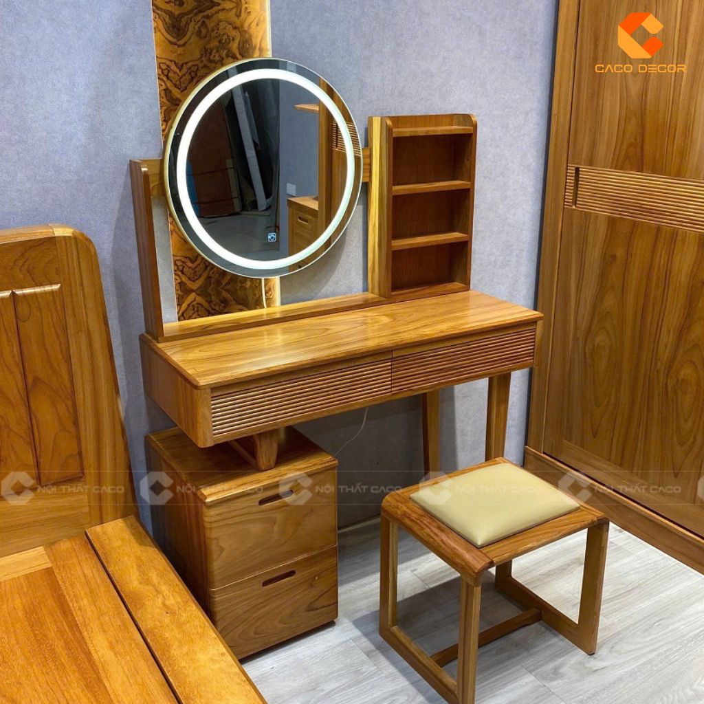 Bàn Trang Điểm Gỗ Óc Chó Đẹp Giá Xưởng Tại Nội Thất CaCo 7