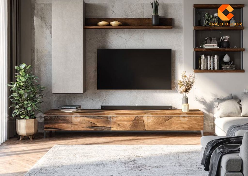 Cách Chọn Mẫu Kệ Tivi Phòng Khách Đẹp Hiện Đại Cho Mọi Nhà Ở 8