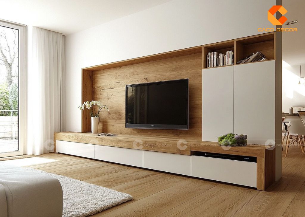Cách Chọn Mẫu Kệ Tivi Phòng Khách Đẹp Hiện Đại Cho Mọi Nhà Ở 23