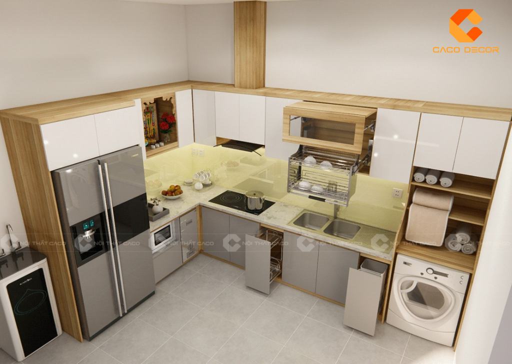 Tủ Bếp Gỗ Công Nghiệp TBM079 Hiện Đại, Tối Ưu Công Năng 3