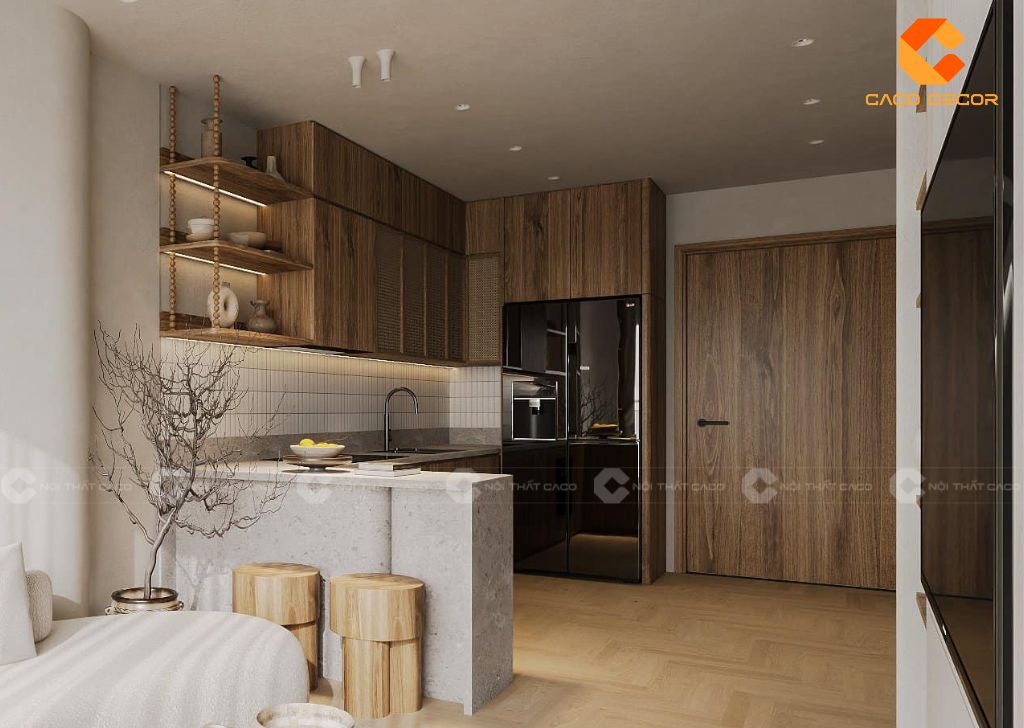 Tủ Bếp Gỗ Công Nghiệp TBM089 Hiện Đại Giá Tốt 3