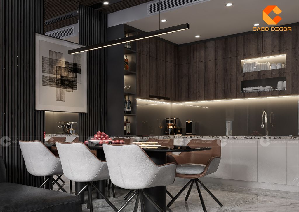 Tủ Bếp Gỗ Công Nghiệp TBM092 Chữ U Hiện Đại 3