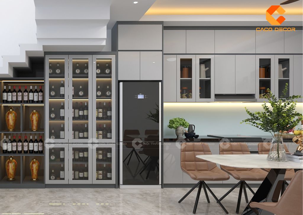 Tủ Bếp Gỗ Công Nghiệp TBM098 Sang Trọng, Chuẩn Công Năng 4