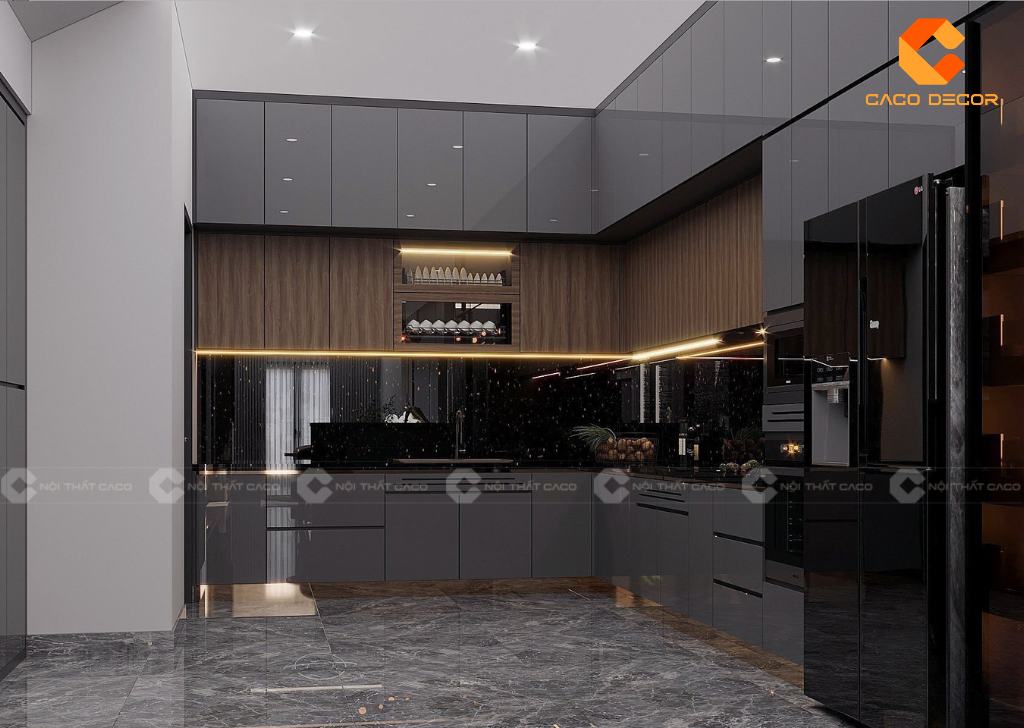 Thiết kế chữ L có tính thẩm mỹ và tối ưu không gian