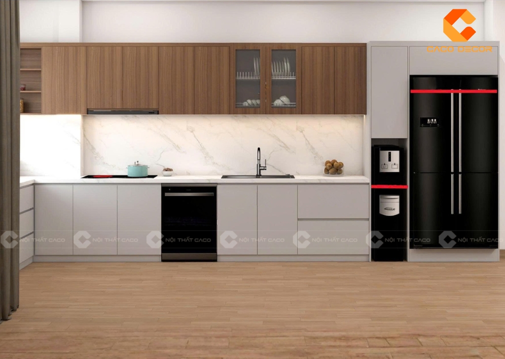 Tủ Bếp Gỗ Công Nghiệp TBM111 Đẹp Giá Xưởng 2