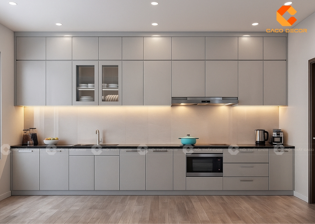 Tủ Bếp Gỗ Công Nghiệp TBM112 Bền Đẹp 1