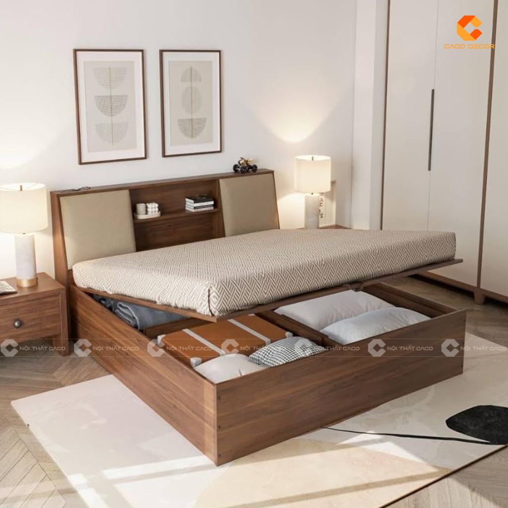 Giường ngủ MDF - Mẫu giường đẹp, hiện đại và bền bỉ 2025 19