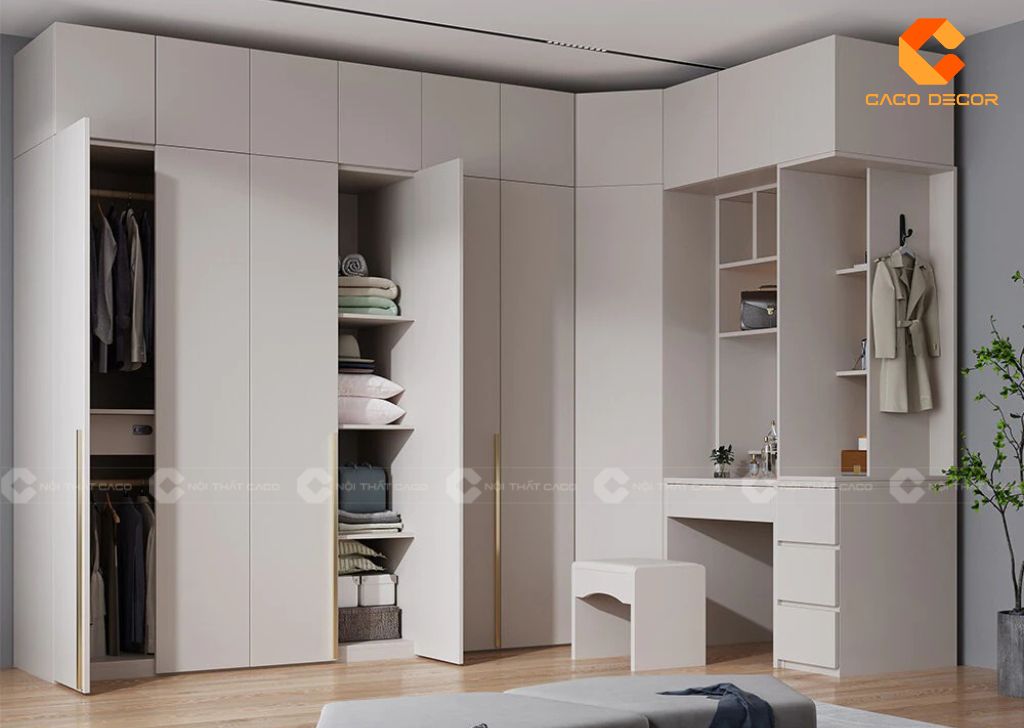 Top 15+ Mẫu Tủ Quần Áo Chữ L Hiện Đại Tối Ưu Diện Tích 2025 13