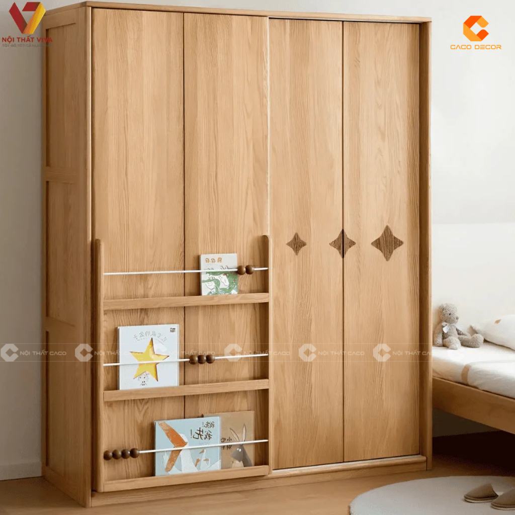 Tủ Quần Áo Trẻ Em Đẹp Hiện Đại, An Toàn Tại Nội Thất Caco 6