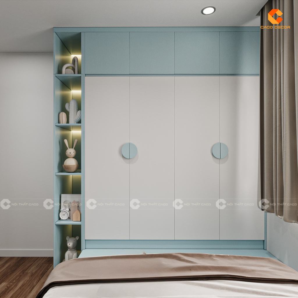 Tủ Quần Áo Trẻ Em Đẹp Hiện Đại, An Toàn Tại Nội Thất Caco 18