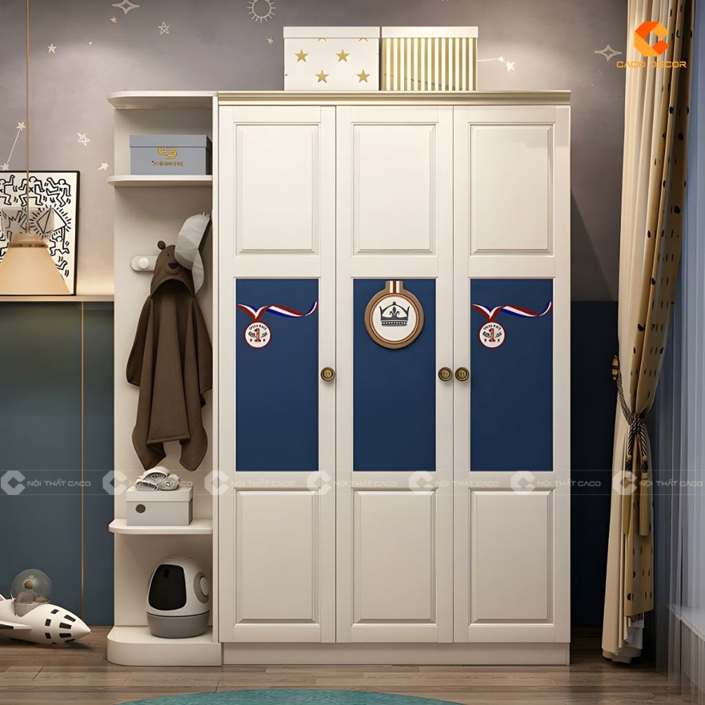 Tủ Quần Áo Trẻ Em Đẹp Hiện Đại, An Toàn Tại Nội Thất Caco 2