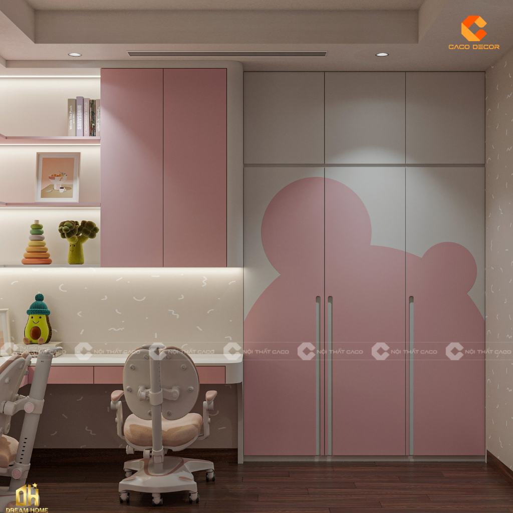 Tủ Quần Áo Trẻ Em Đẹp Hiện Đại, An Toàn Tại Nội Thất Caco 17