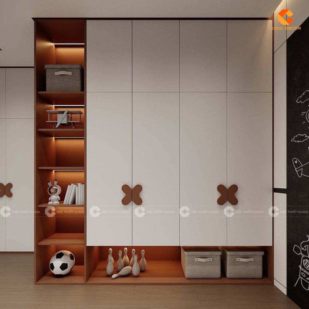 Tủ Quần Áo Trẻ Em Đẹp Hiện Đại, An Toàn Tại Nội Thất Caco 11