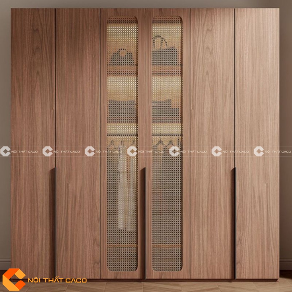 Tủ quần áo gỗ MDF thiết kế cân đôi hài hòa