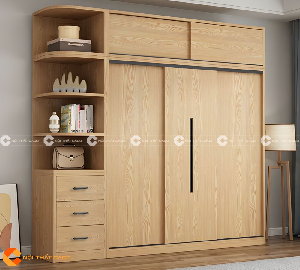 Tủ Quần Áo Cửa Lùa Gỗ MDF Bền Bỉ Với Thời Gian - TAL090