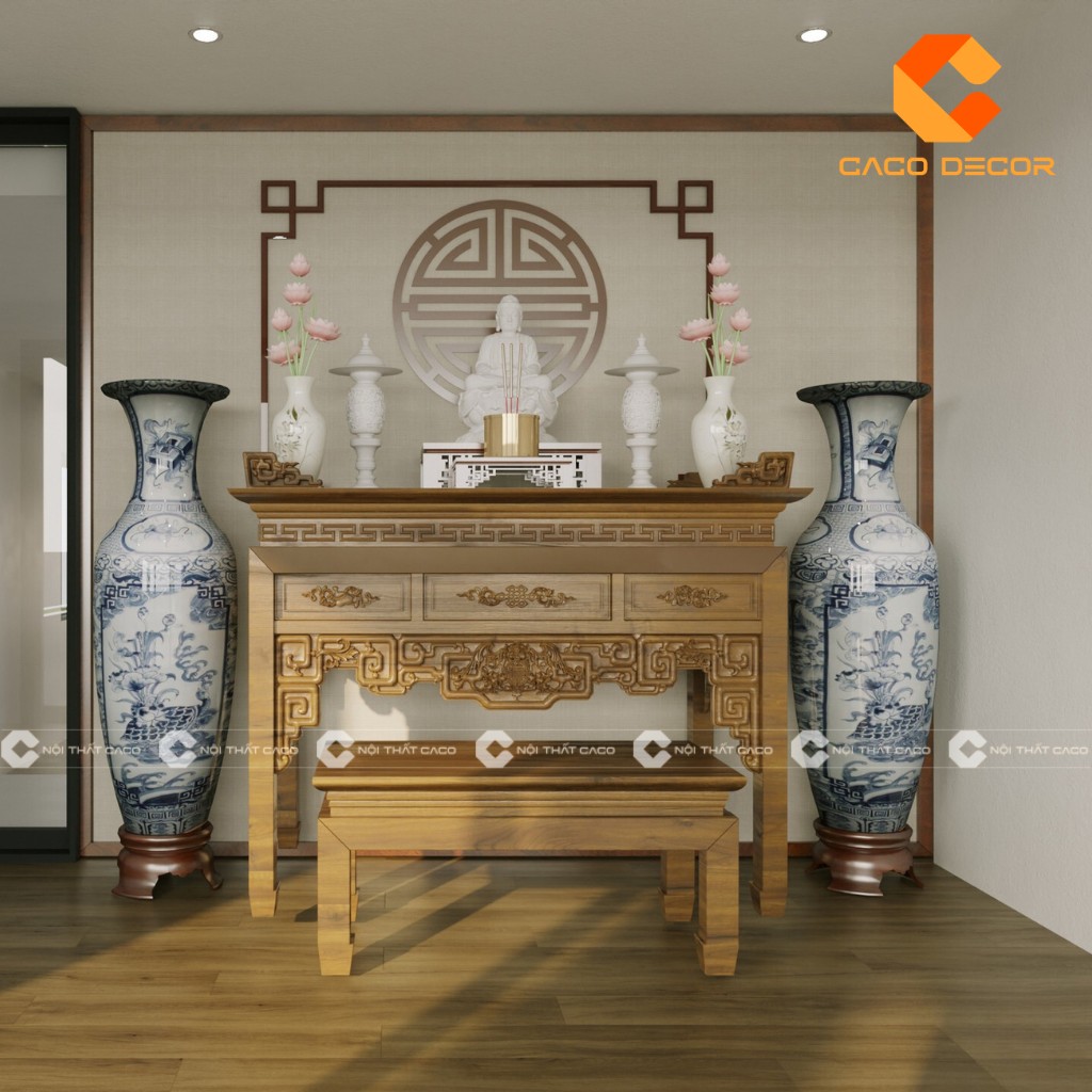 Bàn thờ gia tiên ngày tết tại CaCo mẫu 04