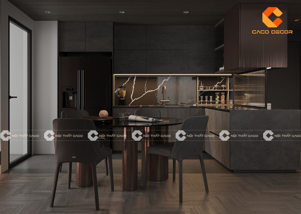 Không gian bếp 10m² nhỏ gọn đẹp mắt tiện nghi