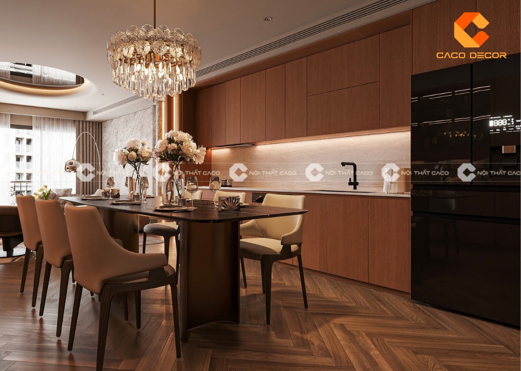 Mẫu 02 trong thiết kế phòng bếp 10m2 bởi  Nội Thất CaCo