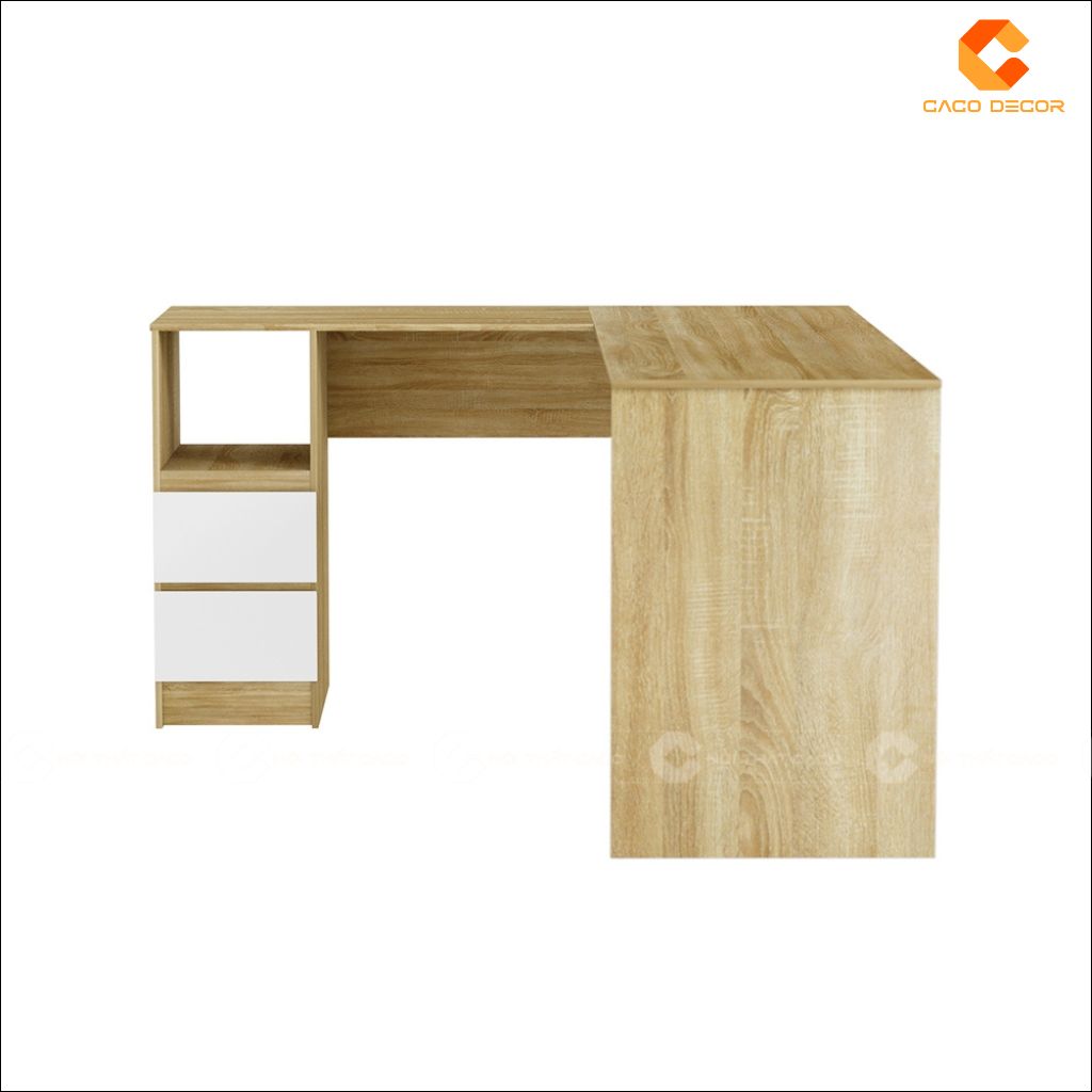 Bàn làm việc gỗ công nghiệp BLV035 phối màu gỗ tinh tế