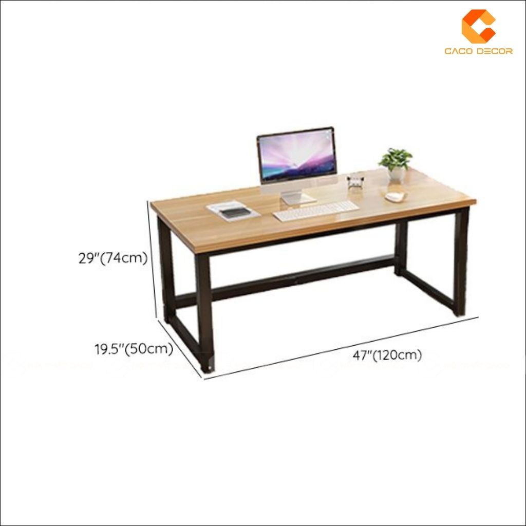 Bàn Làm Việc Chân Sắt BLV044 Mặt Gỗ Hiện Đại 5
