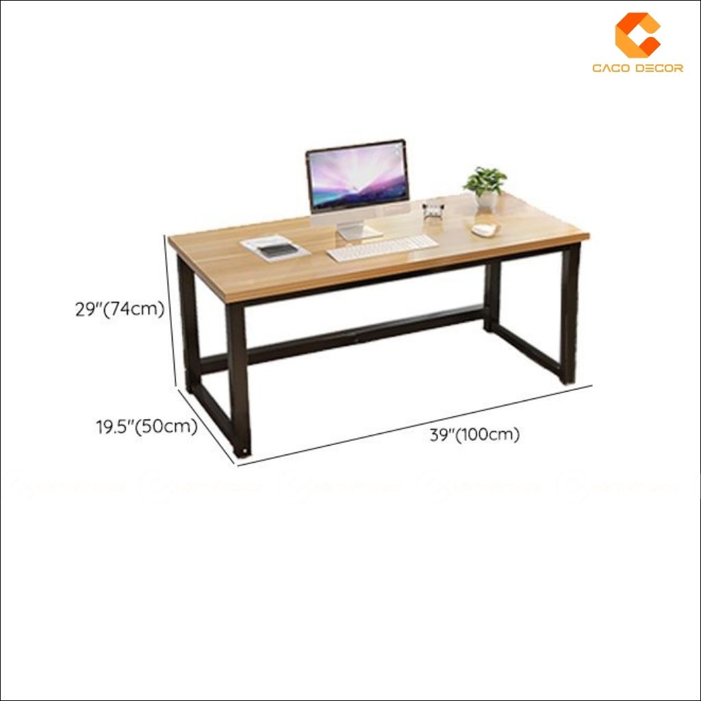 Bàn Làm Việc Chân Sắt BLV044 Mặt Gỗ Hiện Đại 7