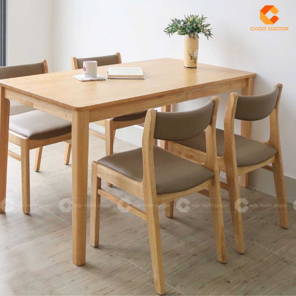 Bộ bàn ăn BA058 thiết kế ghế ngồi chuẩn công thái học