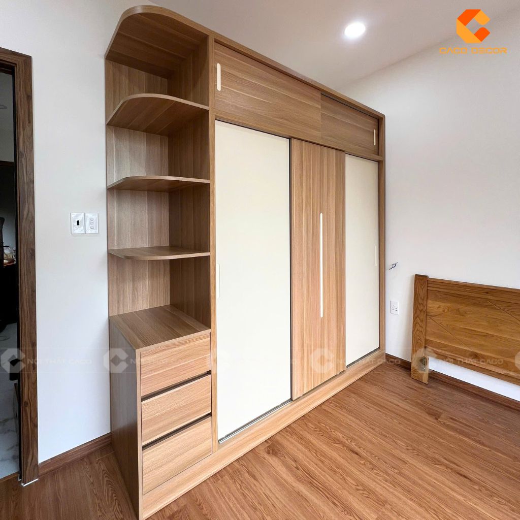 Hình chụp thực tế mẫu tủ quần áo khi bàn giao