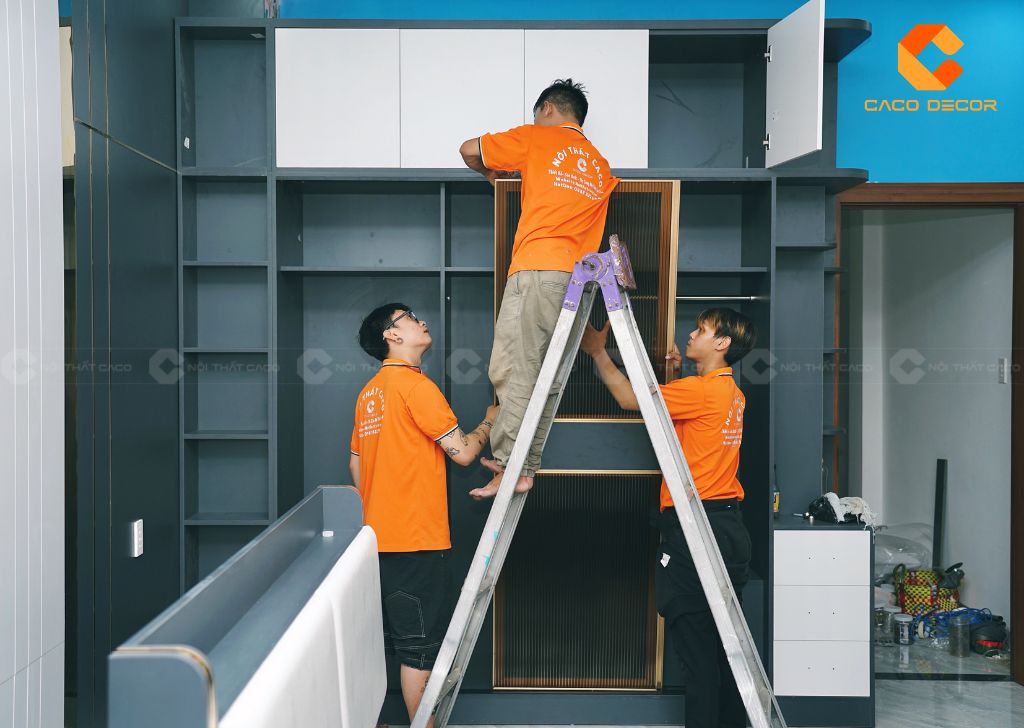 Đội ngũ thợ thi công chuyên nghiệp có tay nghề cao