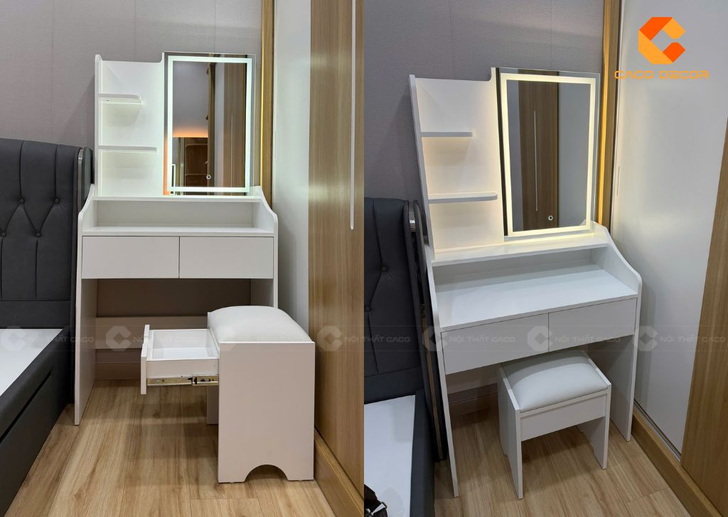 Hình chụp thực tế bàn trang điểm tại nhà khách