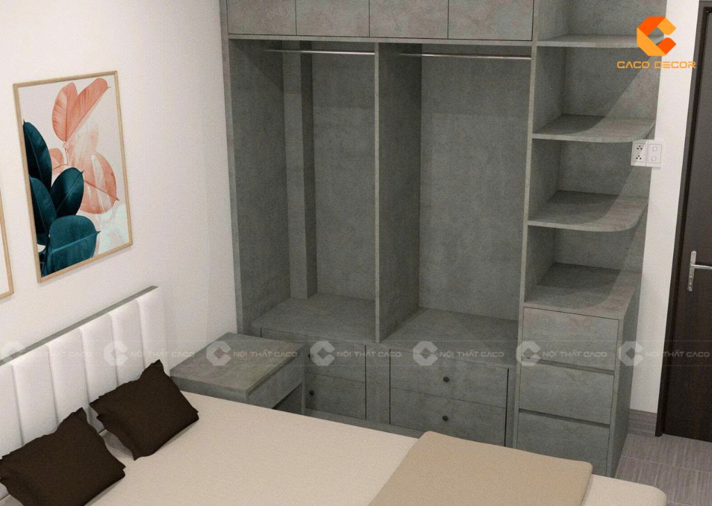Combo Phòng Ngủ CBPN174 Màu Xám Xi Măng Hiện Đại 7