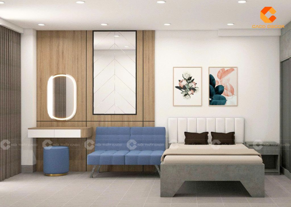 Combo Phòng Ngủ CBPN174 Màu Xám Xi Măng Hiện Đại 3