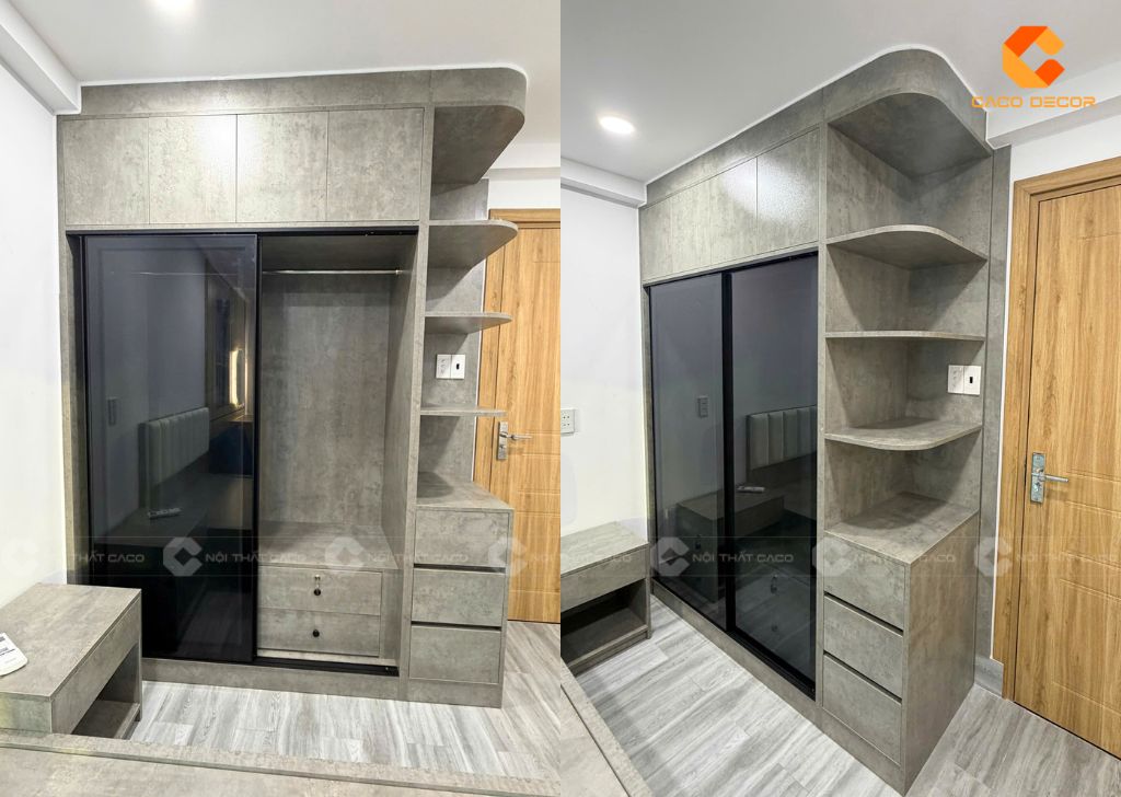 Hình chụp thực tế tủ quần áo khi bàn giao