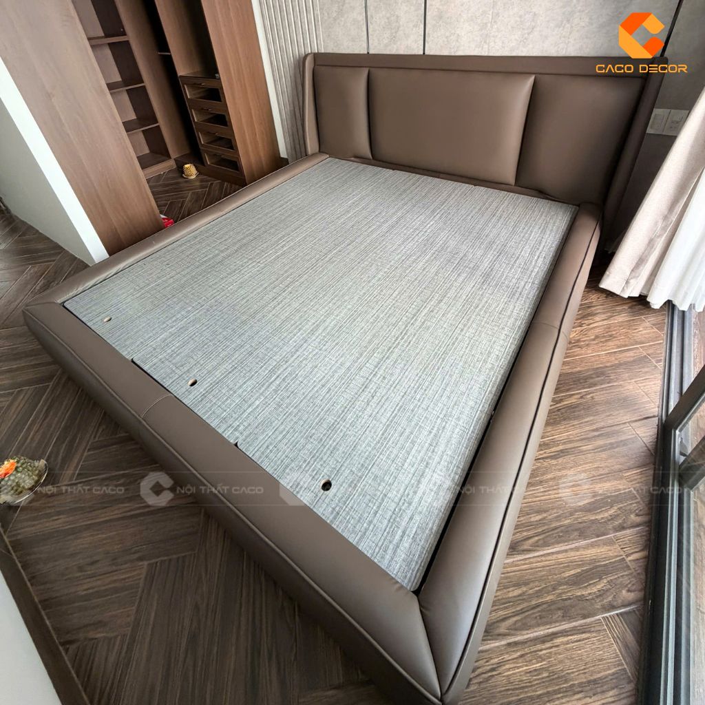 Hình chụp thực tế giường ngủ tại nhà khách