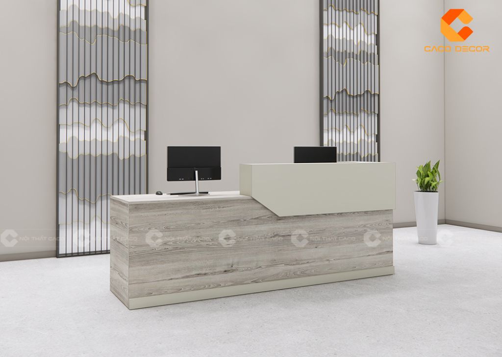 Mẫu quầy lễ tân hiện đại cho văn phòng công ty