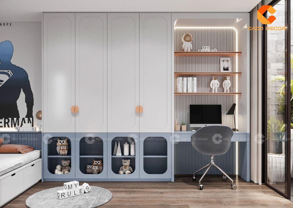 Phòng Ngủ Trẻ Em PNTE076 Cá Tính Cho Bé Trai 2