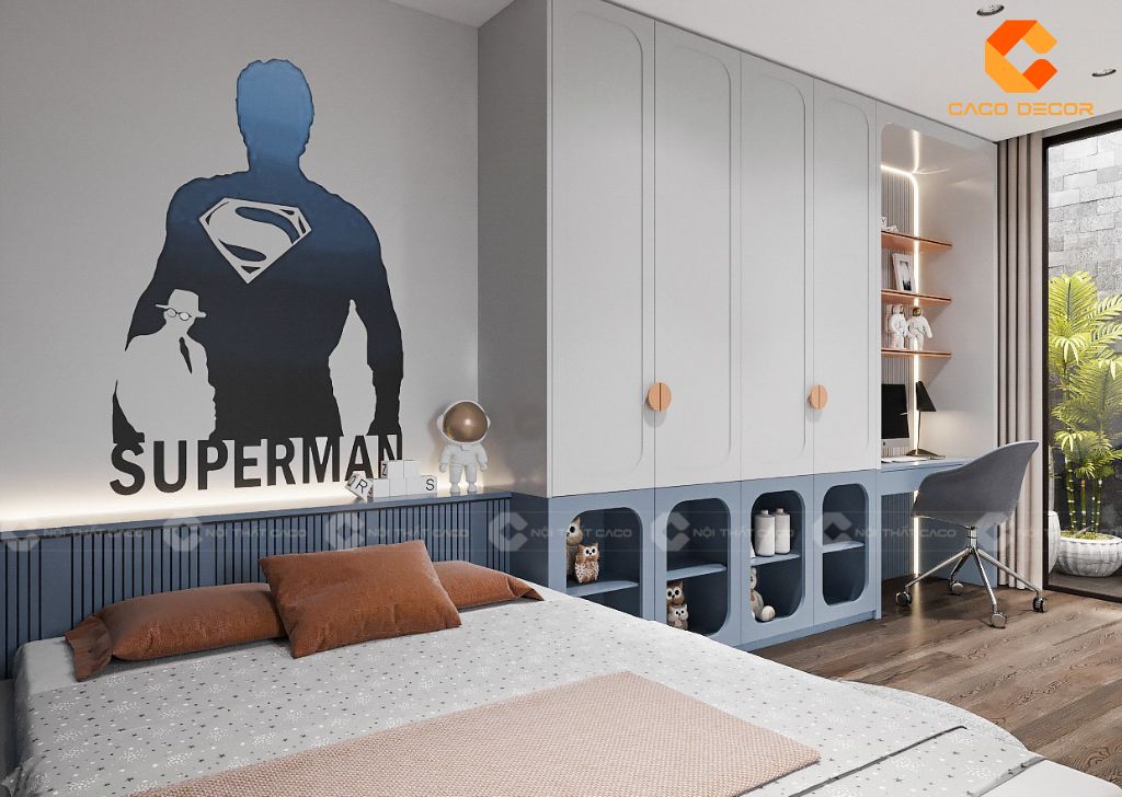 Phòng Ngủ Trẻ Em PNTE076 Cá Tính Cho Bé Trai 1