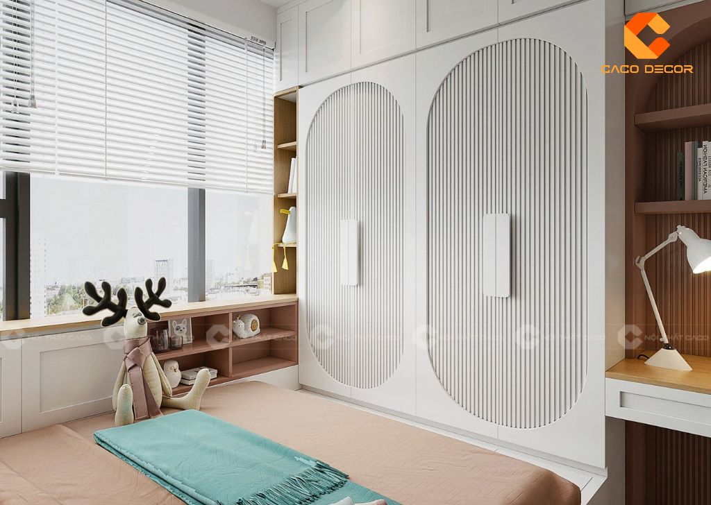 Thiết kế tủ quần áo hình cánh vòm độc đáo