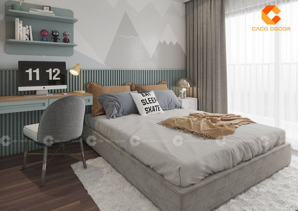Mẫu giường ngủ bọc nệm cao cấp êm ái