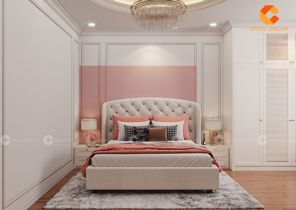 Phòng Ngủ Trẻ Em PNTE085 Màu Hồng Đáng Yêu 3