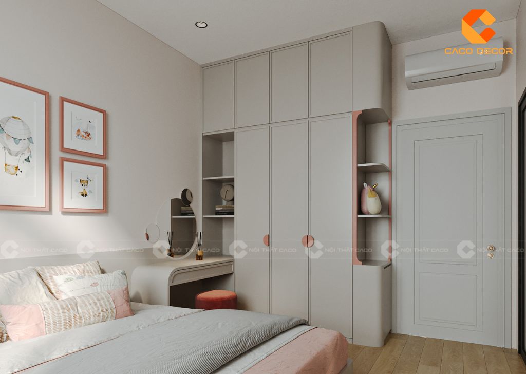 Phòng Ngủ Trẻ Em PNTE098 Đẹp Cho Bé Gái 2