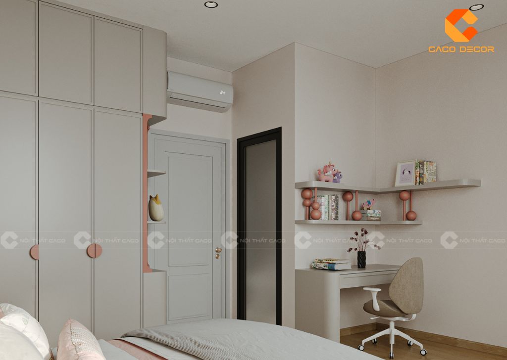 Phòng Ngủ Trẻ Em PNTE098 Đẹp Cho Bé Gái 3