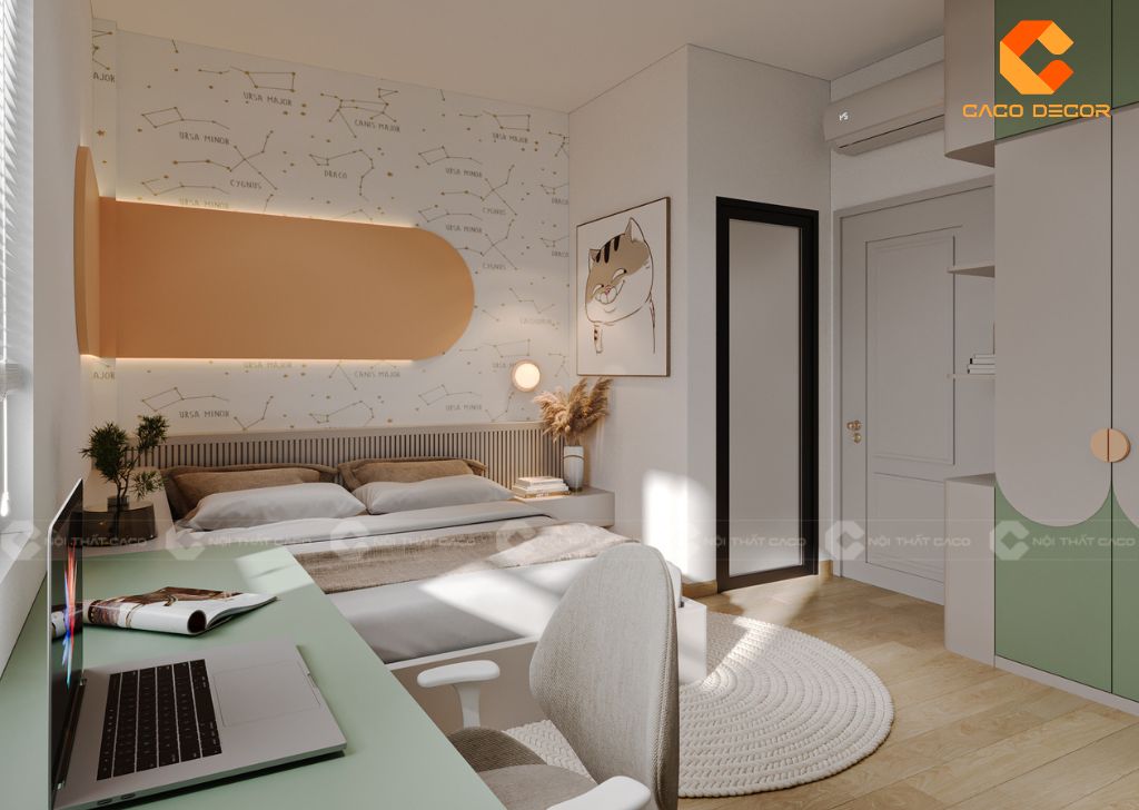 Thiết kế giường ngủ rộng bền đẹp cho phòng ngủ trẻ em