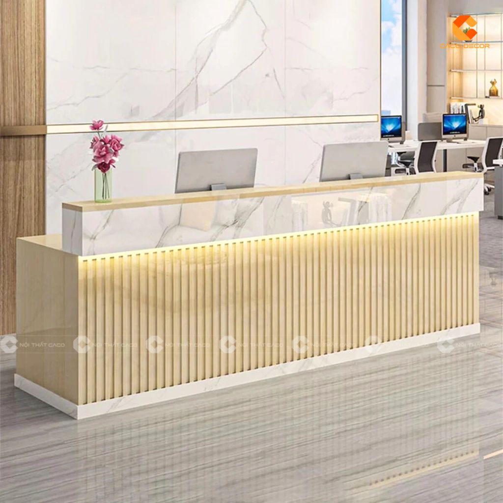 Quầy lễ tân hiện đại sang trọng cho doanh nghiệp