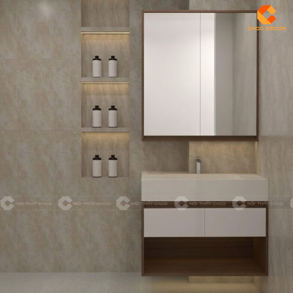 Hình thiết kế 3D tủ treo nhà vệ sinh