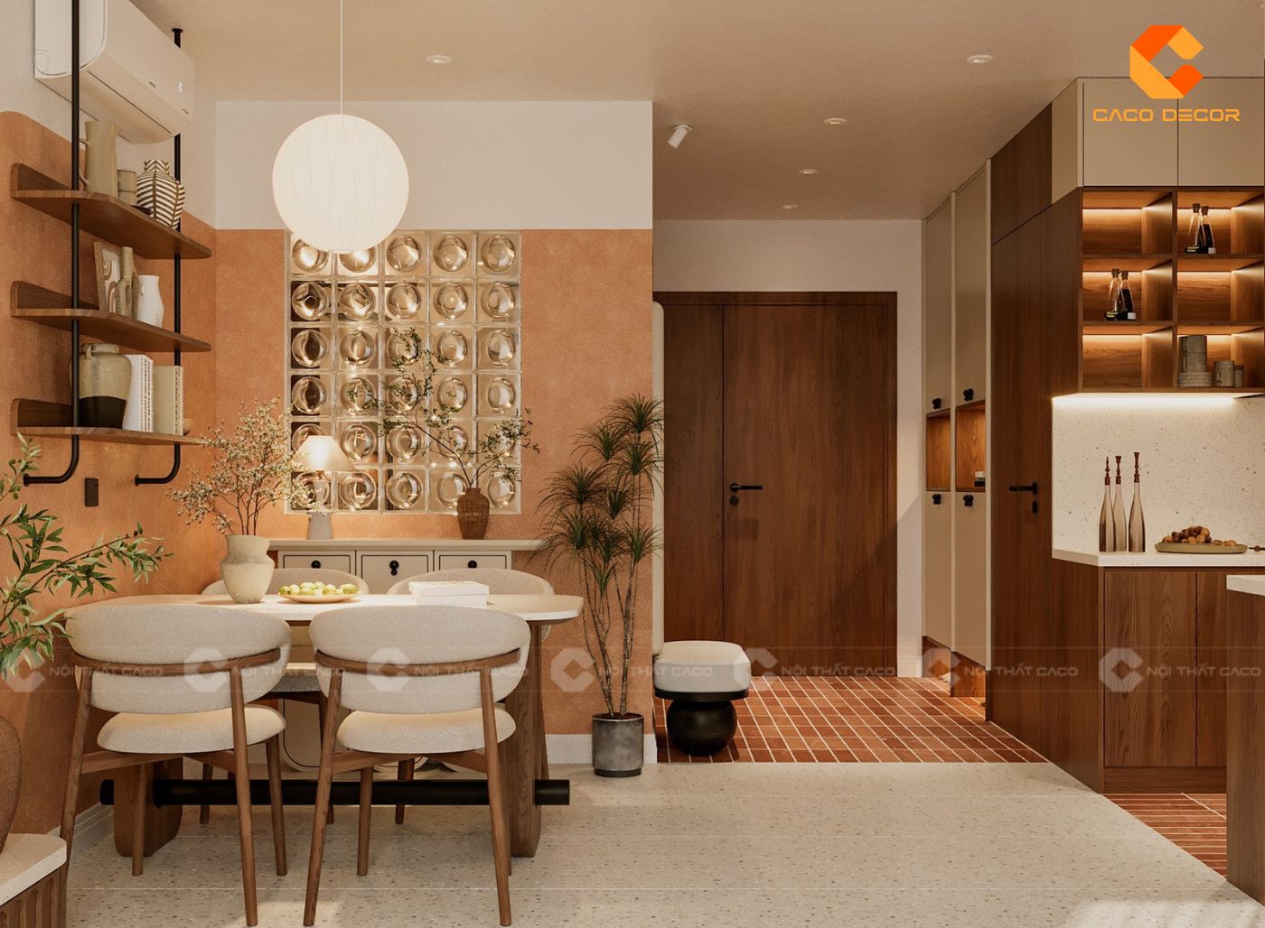 Thiết kế nội thất Wabi Sabi tối giản nhưng đủ công năng